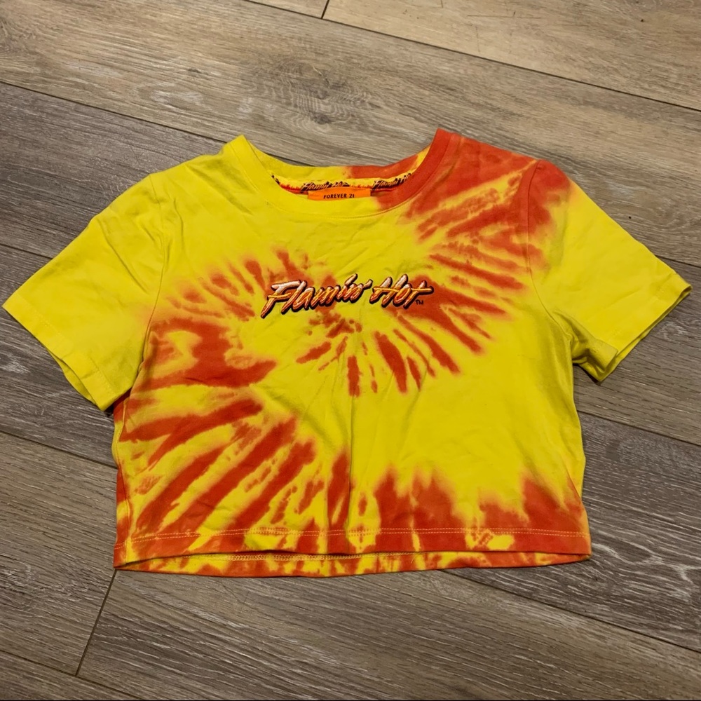F21 Hot Cheetos Crop Top